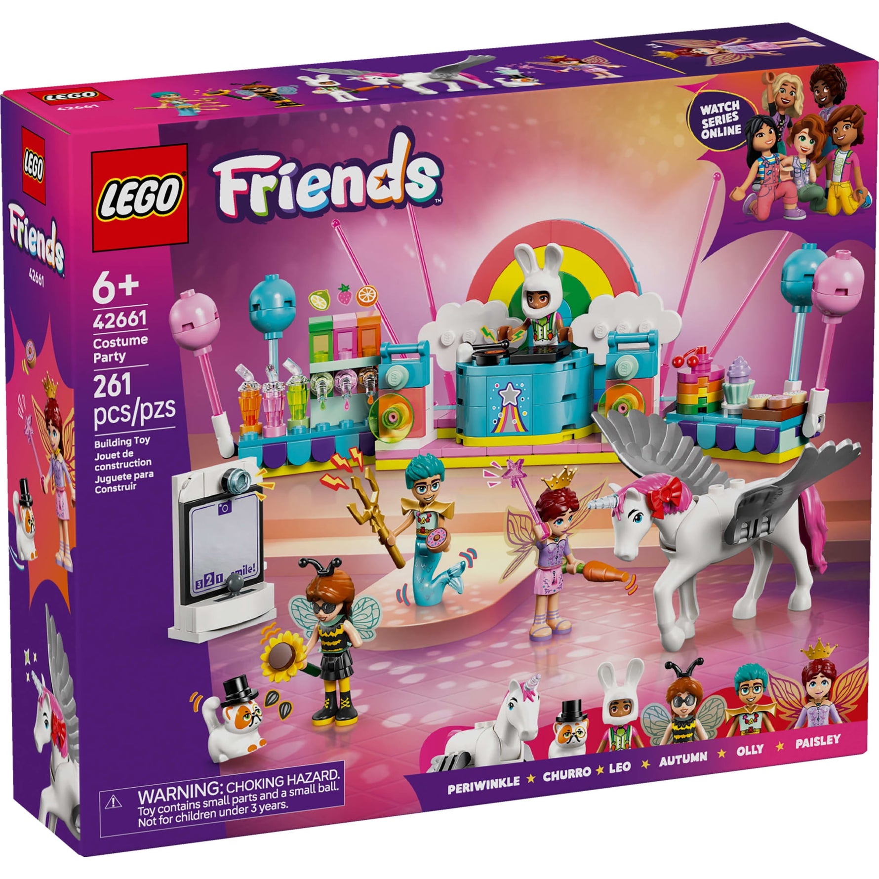 ليجو 42661 فريندز حفلة تنكرية مع وحيد القرن مكعبات التركيب LEGO