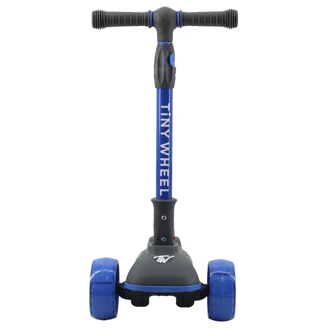 تايني ويل سكوتر ديناصور رمادي وأزرق 3 كفرات قابل للطي سكوتر 3 عجلات Tiny Wheel