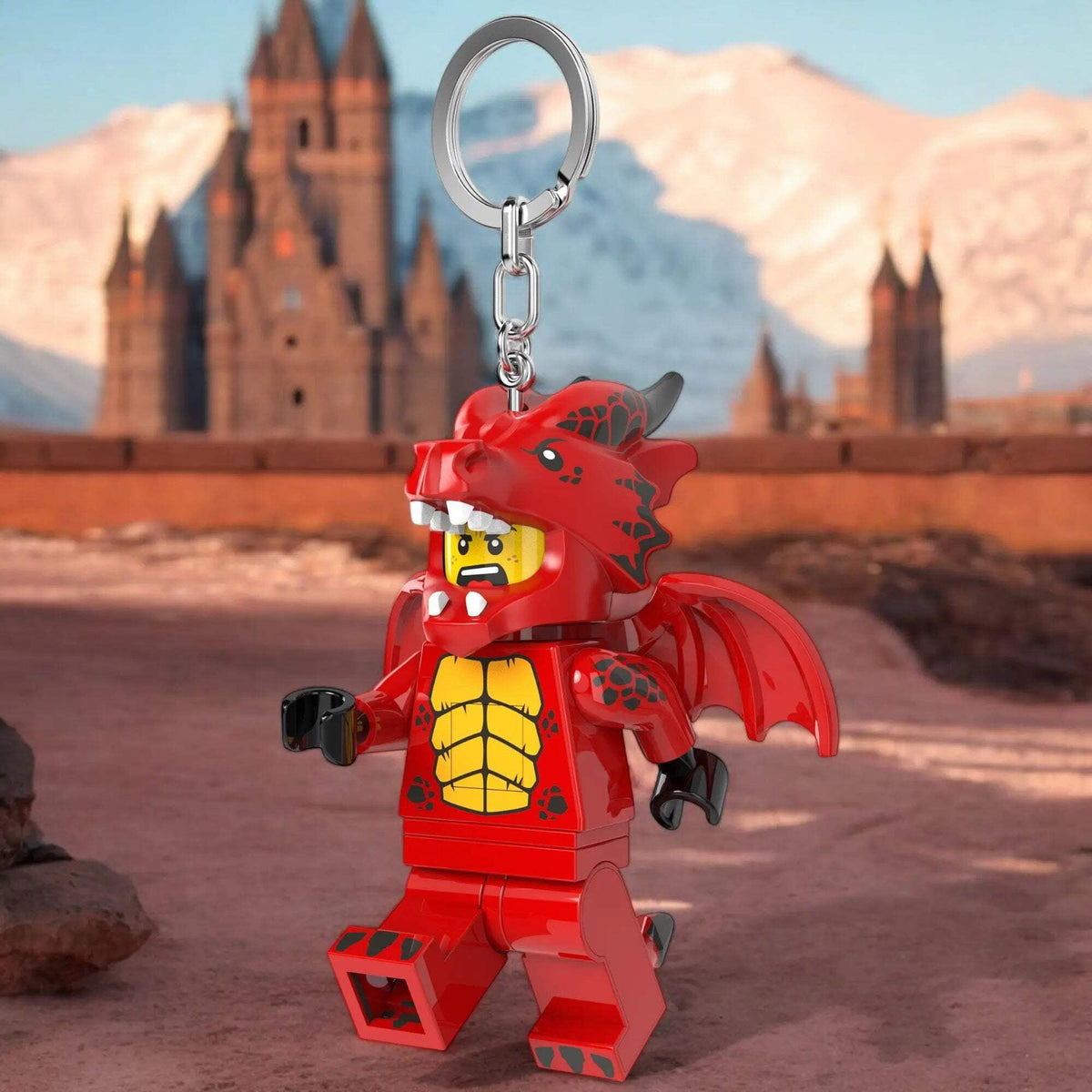 ليجو اي كيو سلسلة مفاتيح دراغون سوت غاي مكعبات التركيب LEGO