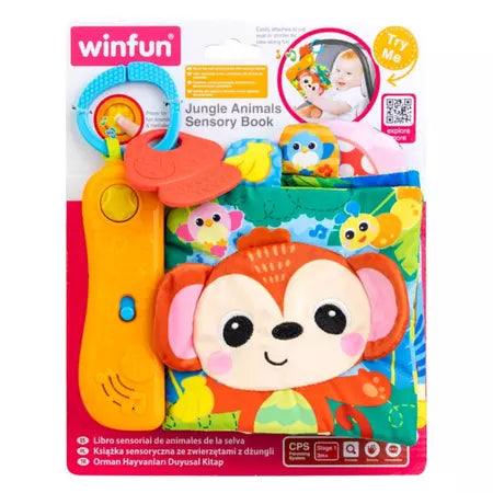 وين فن كتاب حسي لحيوانات الغابة مواليد تفاعلي WinFun
