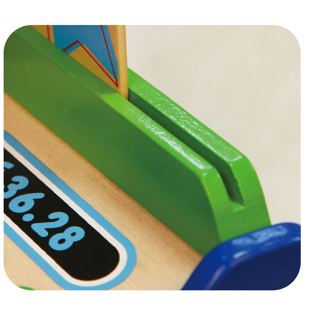 فيجا لعبة الكاشير الخشبية التسوق والوظائف VIGA