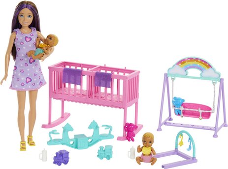 باربي دمية حضانة سكيبر دمية مع اكسسوارات Barbie