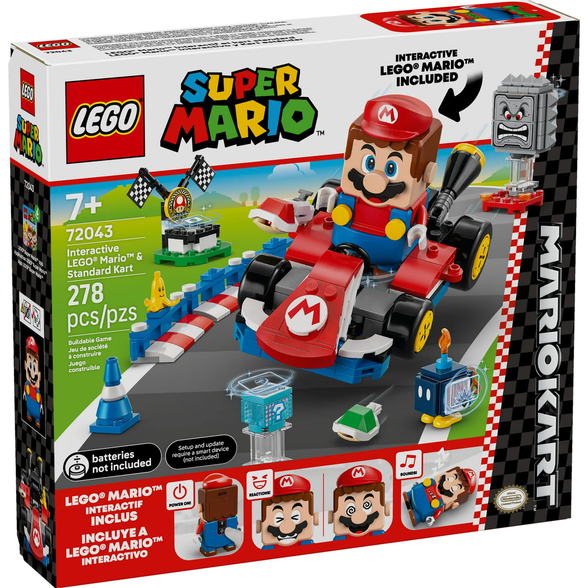 ليجو 72043 سوبر ماريو سيارة الكارت القياسية مكعبات التركيب LEGO