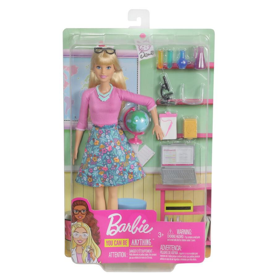 باربي دمية المعلمة مع 10 أكسسوارات للتعليم دمية مع اكسسوارات Barbie