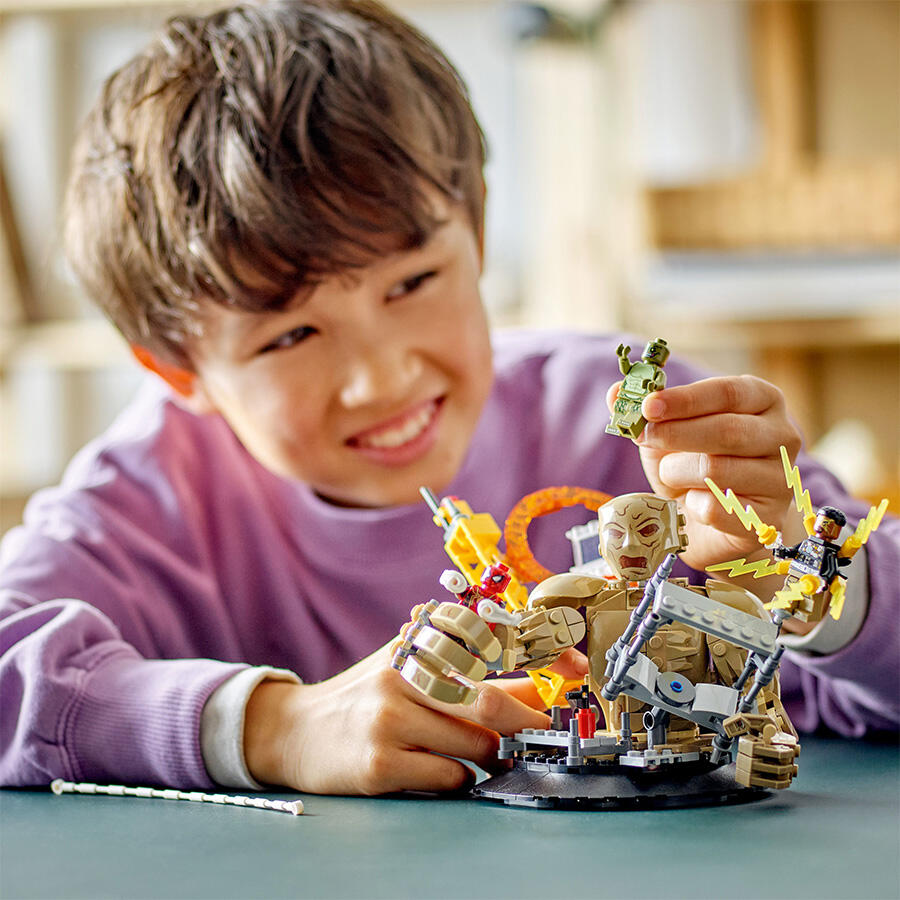 ليجو مكعبات بناء سبايدر مان ضد ساندمان مكعبات التركيب LEGO