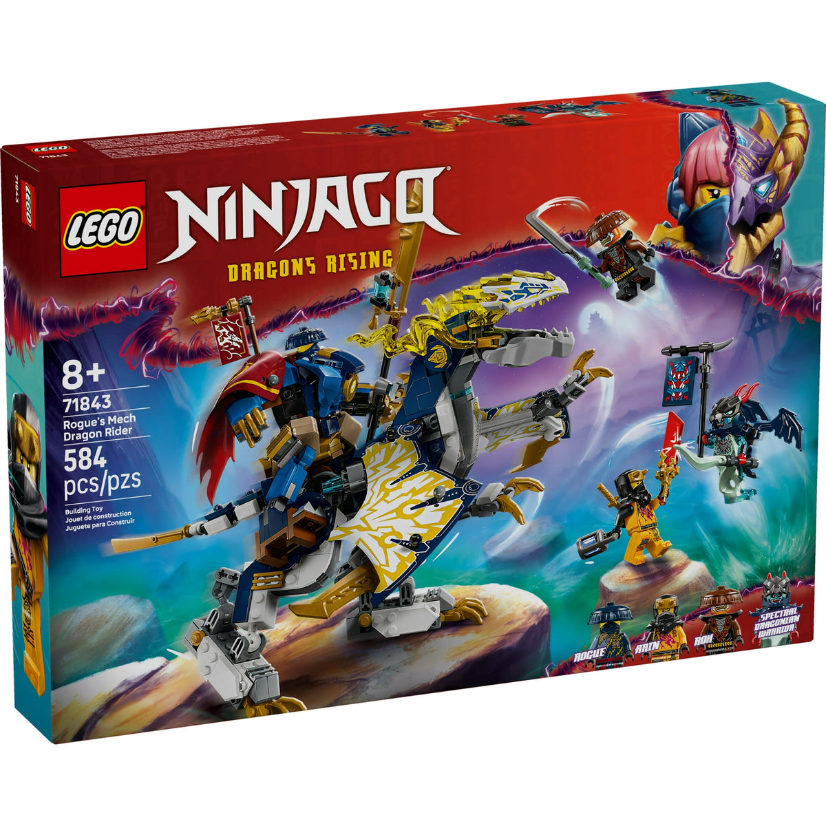 ليجو 71843 نينجاغو روغز ميك دراغون رايدر مكعبات التركيب LEGO