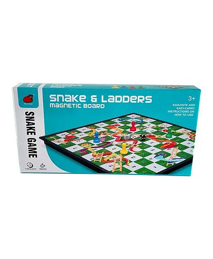 لعبة الثعبان والسلم المغناطيسية القابلة للطي العاب لوحية XIONG PAI TOYS