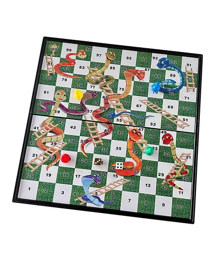 لعبة الثعبان والسلم المغناطيسية القابلة للطي العاب لوحية XIONG PAI TOYS