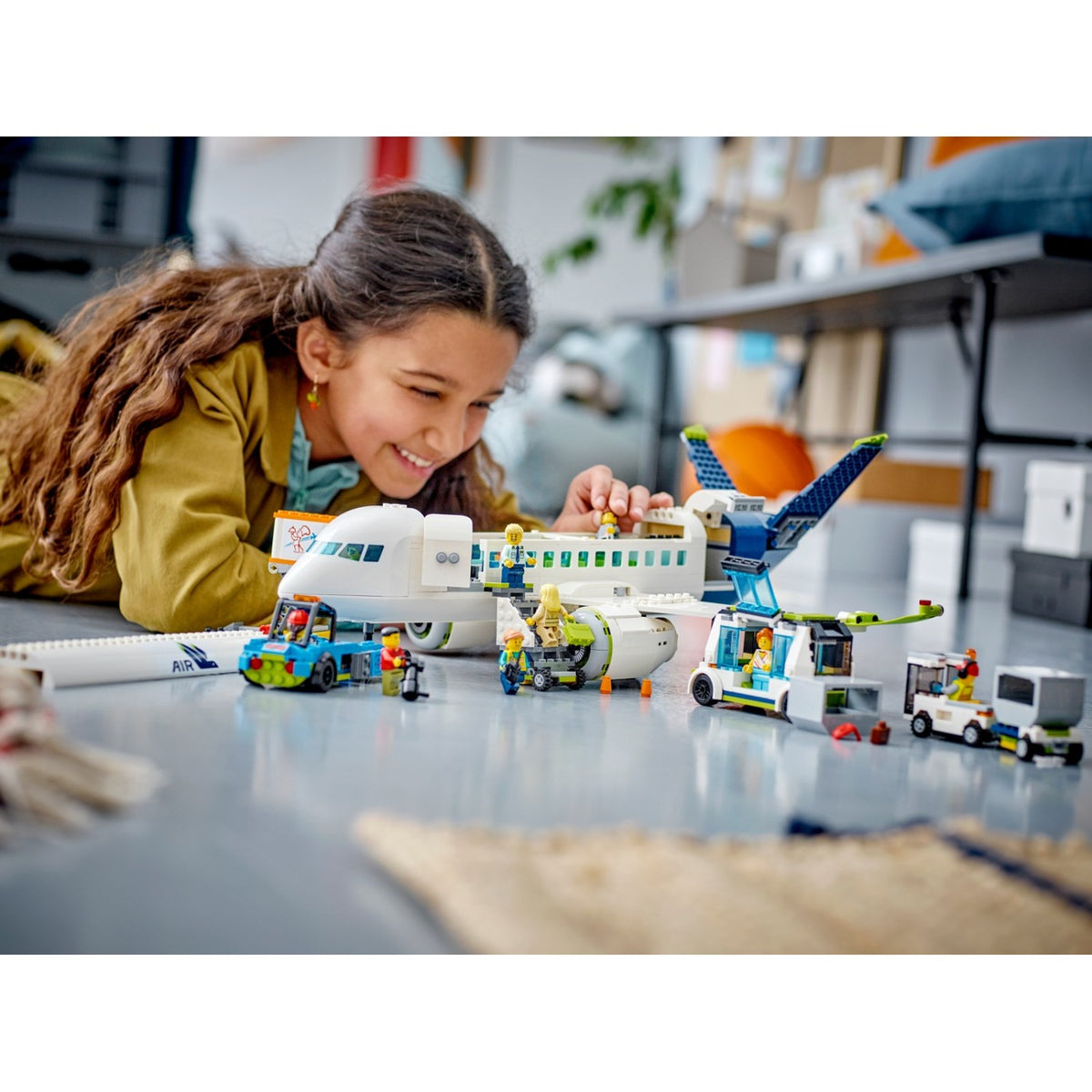 ليجو 60367 سيتي طائرة الركاب مكعبات التركيب LEGO