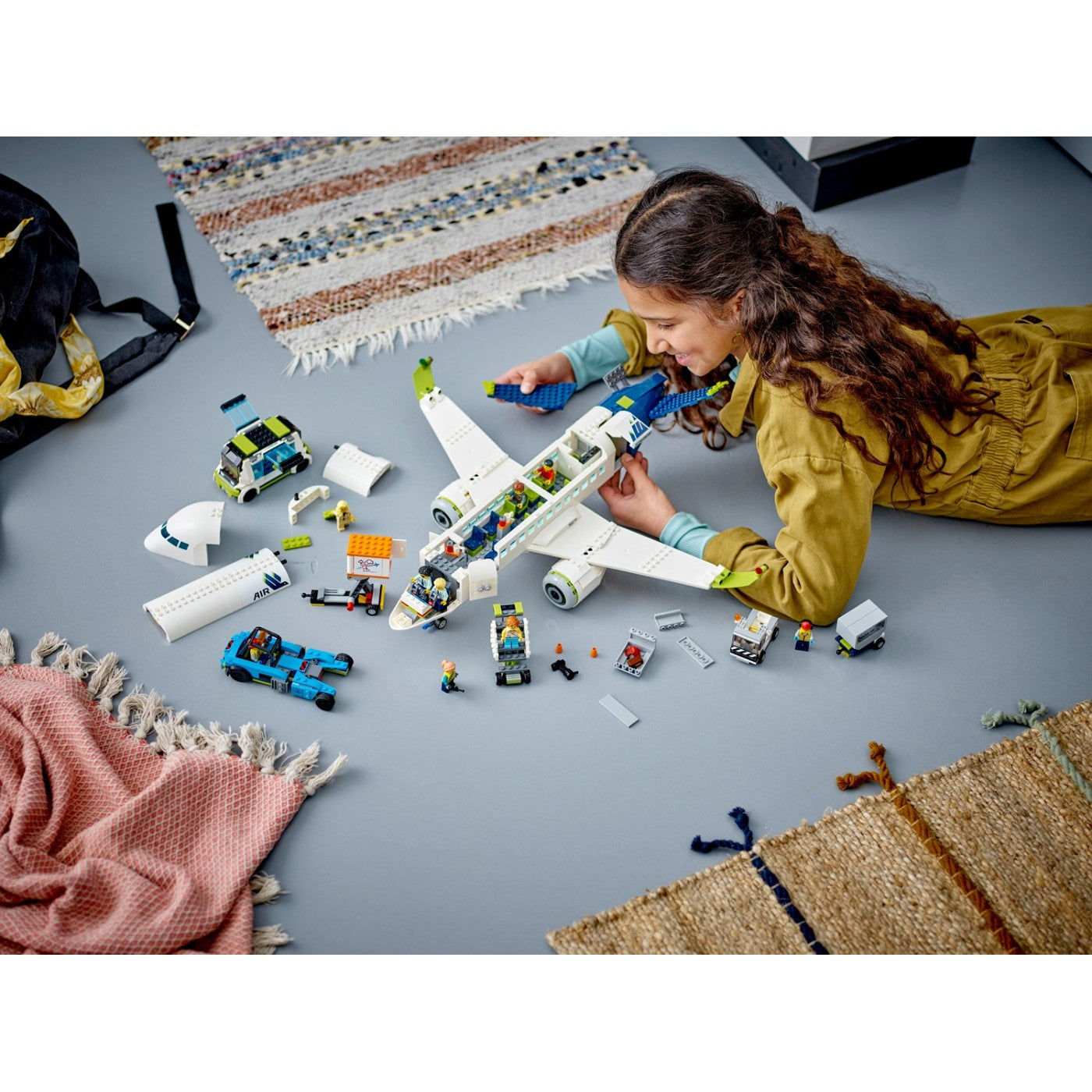 ليجو 60367 سيتي طائرة الركاب مكعبات التركيب LEGO