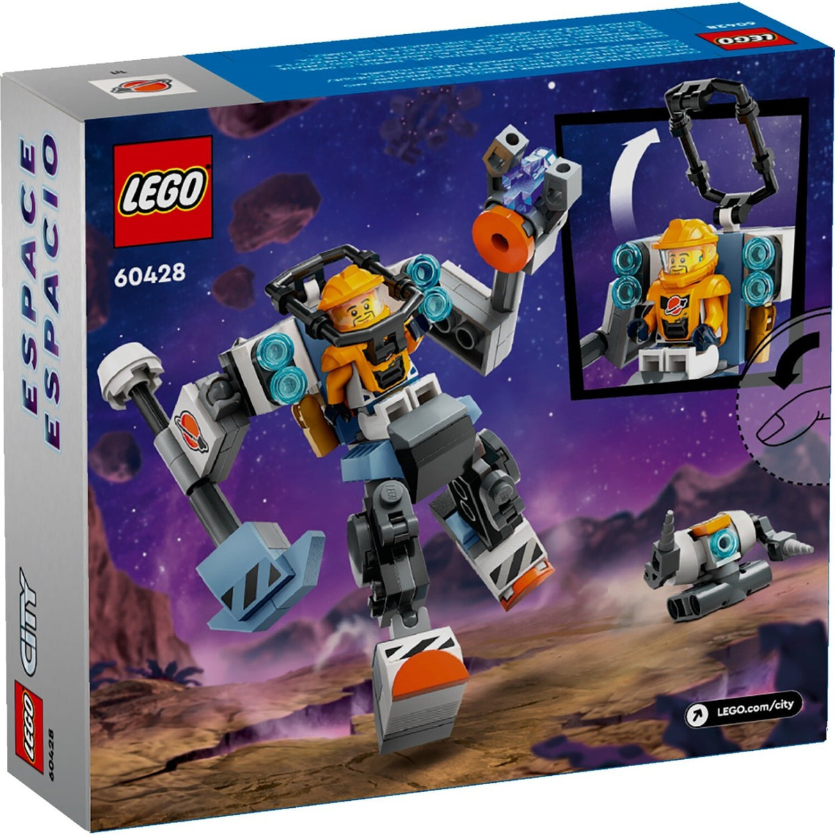 ليجو 60428 سيتي ميكانيكي بناء الفضاء مكعبات التركيب LEGO