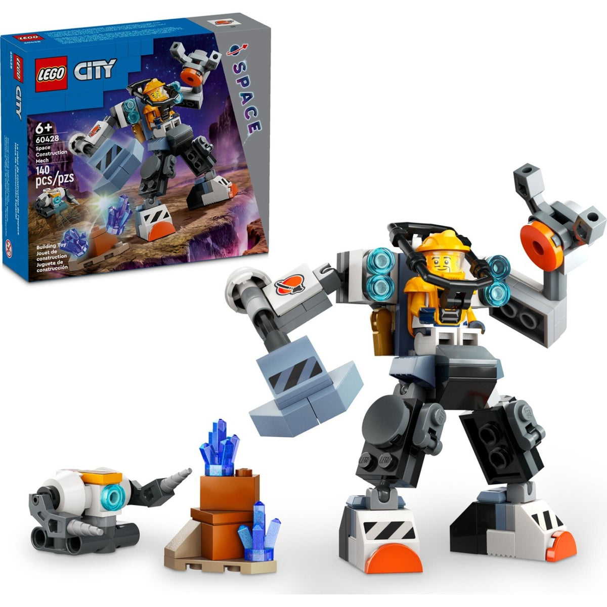 ليجو 60428 سيتي ميكانيكي بناء الفضاء مكعبات التركيب LEGO