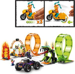 ليجو سيتي لعبه بناء الألعاب السياره البهلوانية مكعبات التركيب LEGO