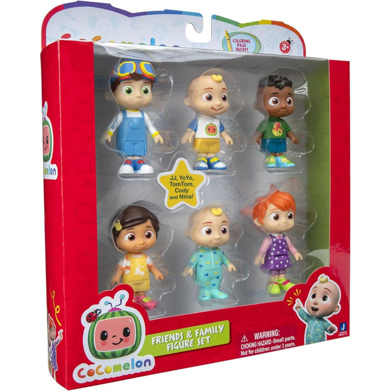 كوكوميلون مجموعة الأصدقاء والعائلة 6 قطع شخصيات كرتونية CoComelon