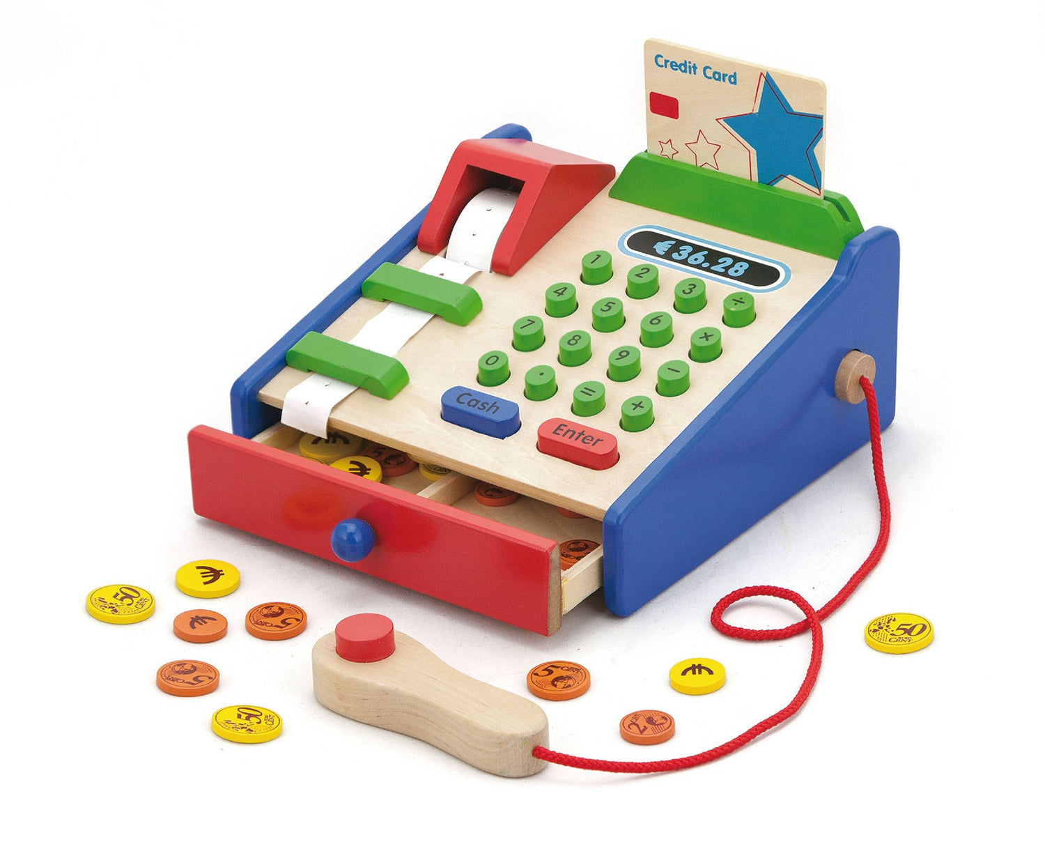 فيجا لعبة الكاشير الخشبية التسوق والوظائف VIGA