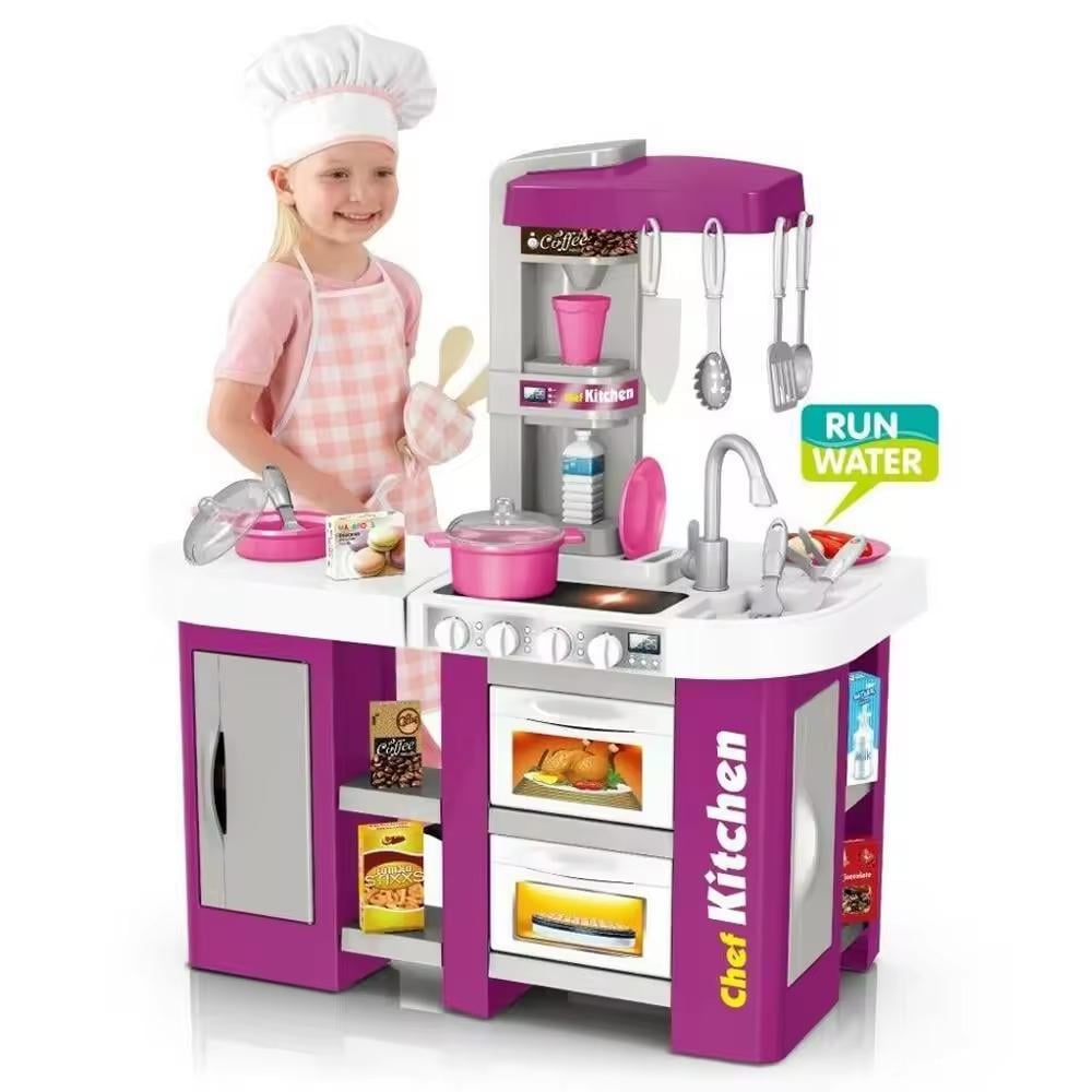 طقم مطبخ مع 53 قطعة ألعاب المطابخ LOCAL