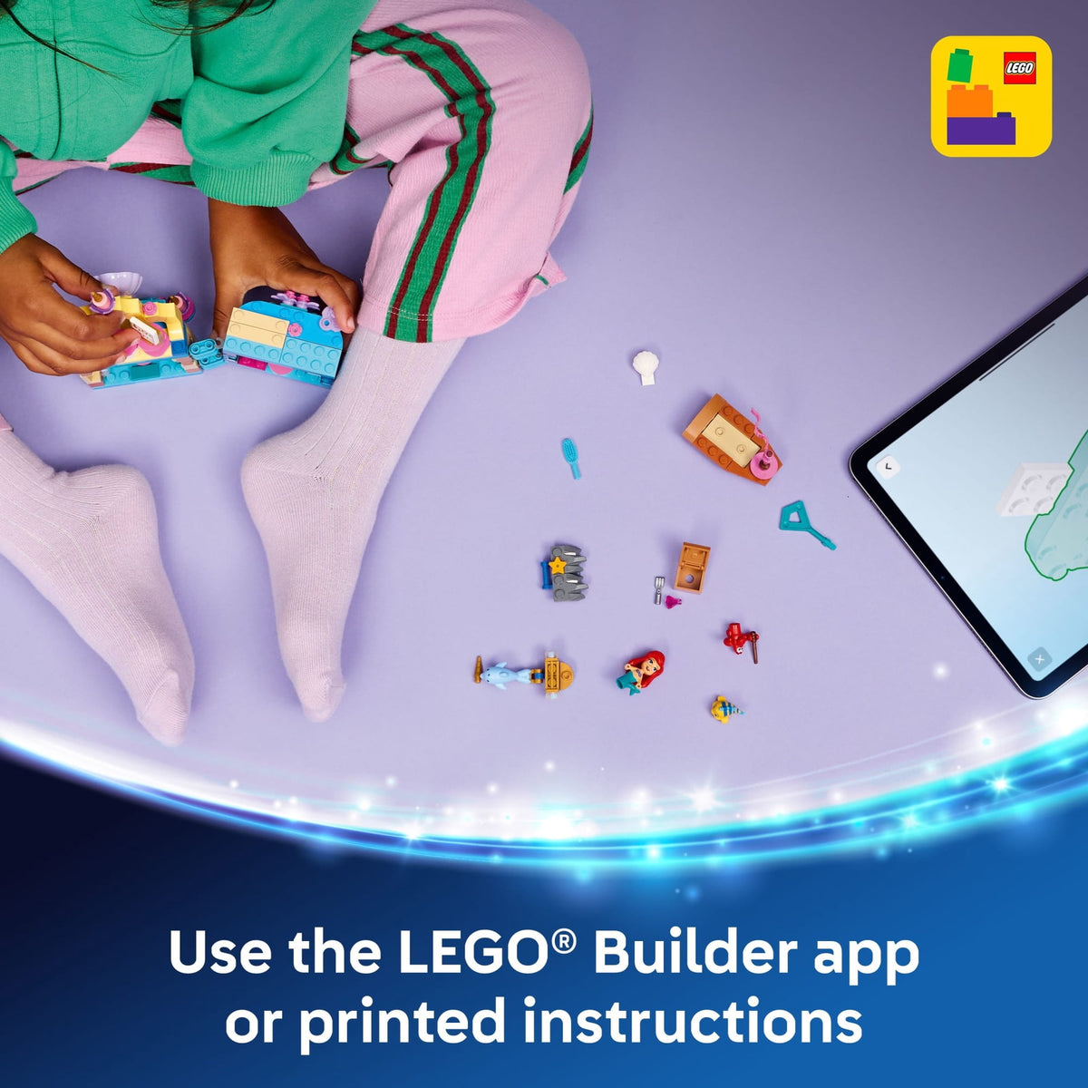 ليجو 43285 ديزني قصر اريل السحري مكعبات التركيب LEGO