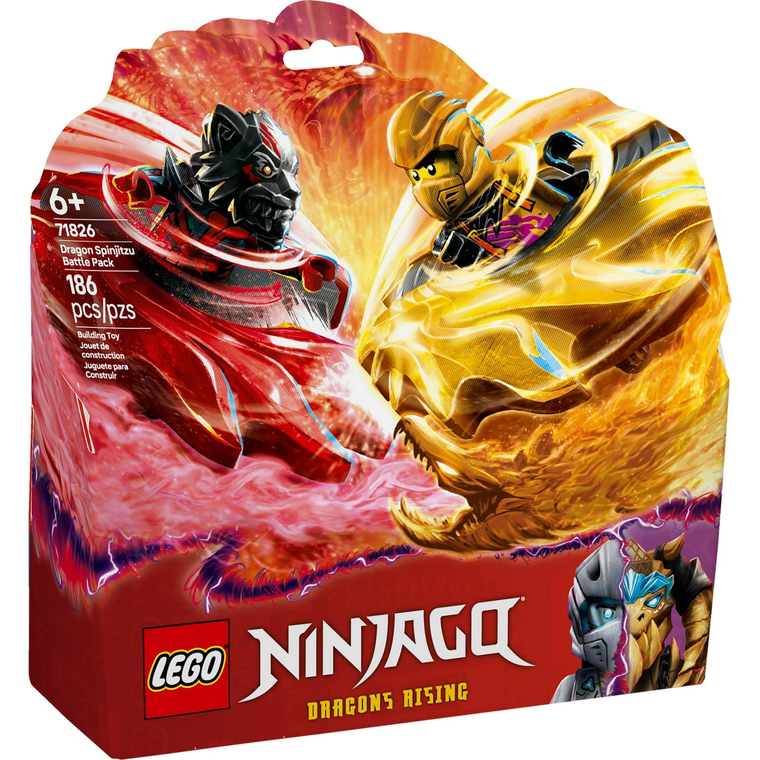 ليجو 71826 نينجاغو معركة دراجون سبينجيتسو مكعبات التركيب LEGO