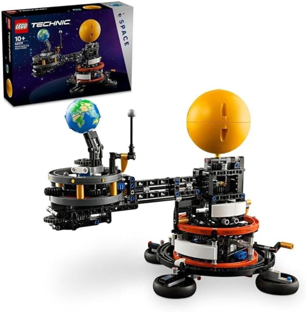 ليجو تكنيك مكعبات بناء كوكب الأرض والقمر في المدار مكعبات التركيب LEGO