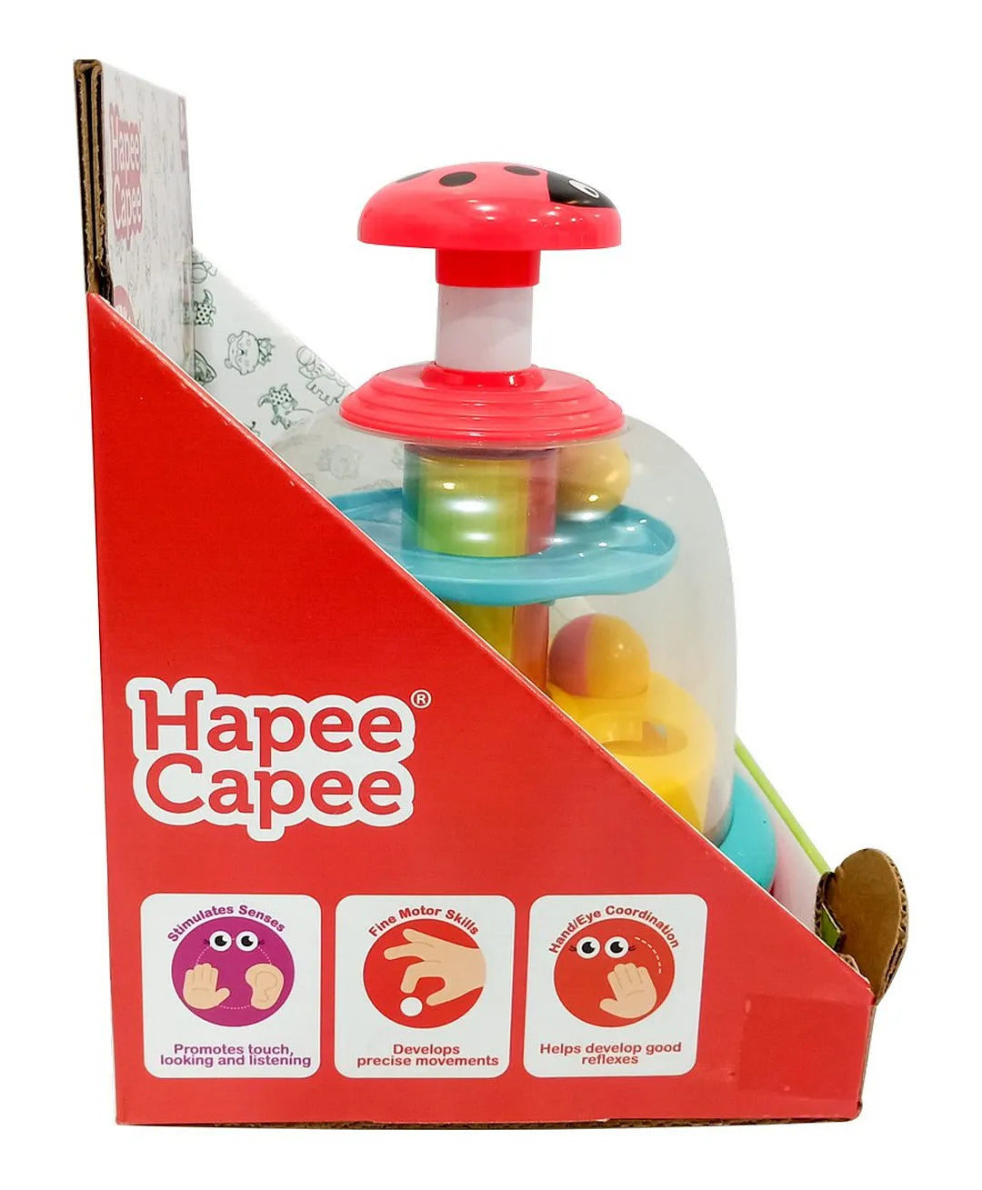 هابي كابي لعبة الخنفساء الدوارة مواليد تفاعلي Hapee Capee