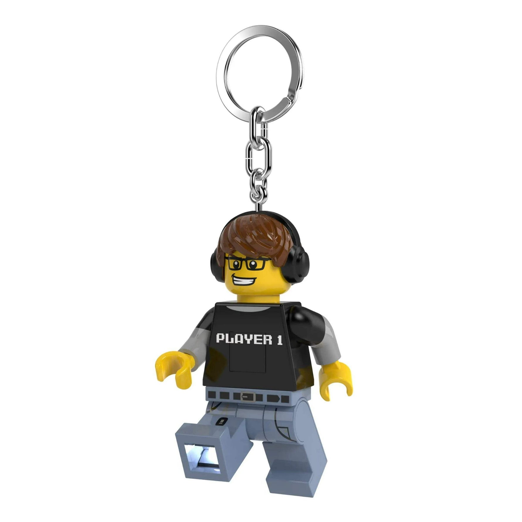 ليجو اي كيو سلسلة مفاتيح رجل ألعاب الفيديو مكعبات التركيب LEGO