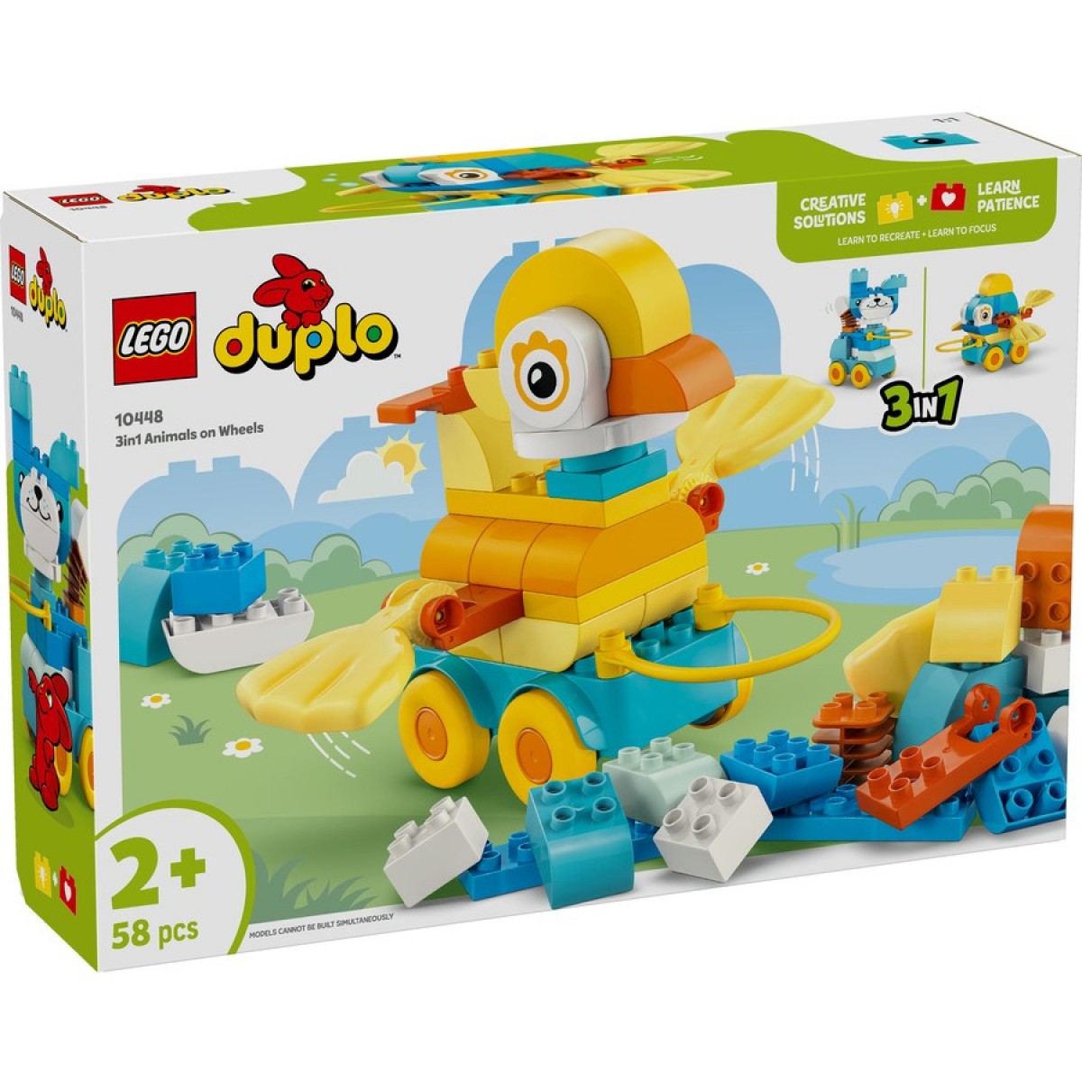 ليجو 10448 دبلو الحيوانات على عجلات 3 في 1 مكعبات التركيب LEGO