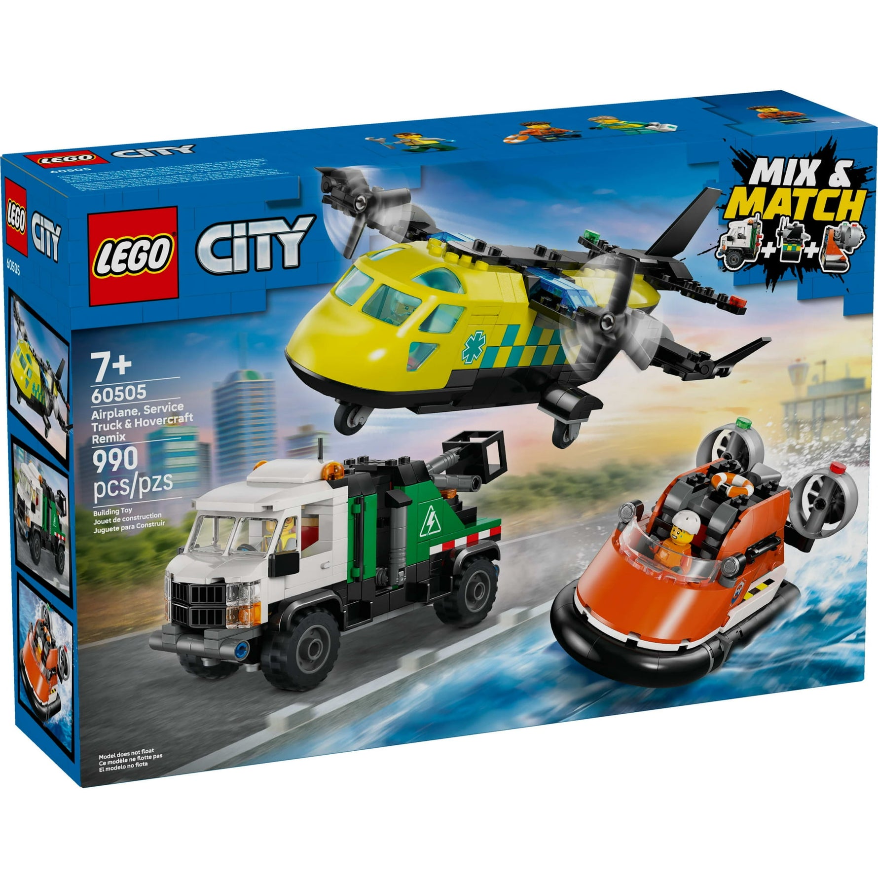 ليجو 60505 سيتي دمج الطائرة وشاحنة الخدمة مكعبات التركيب LEGO