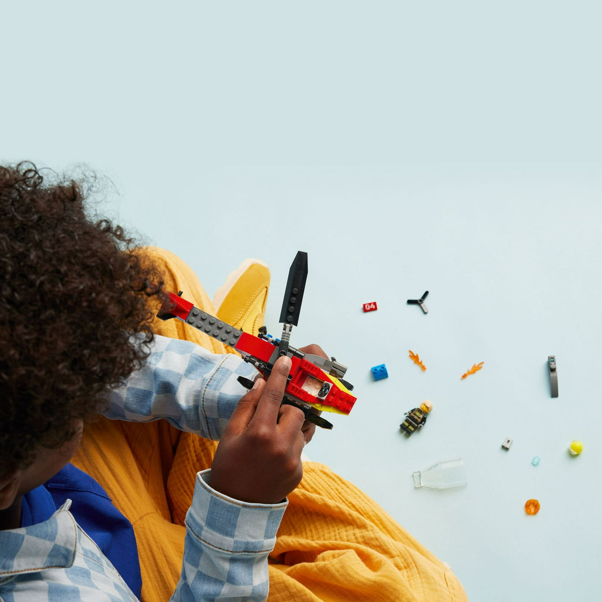 ليجو 60411 سيتي مروحية الإنقاذ مكعبات التركيب LEGO