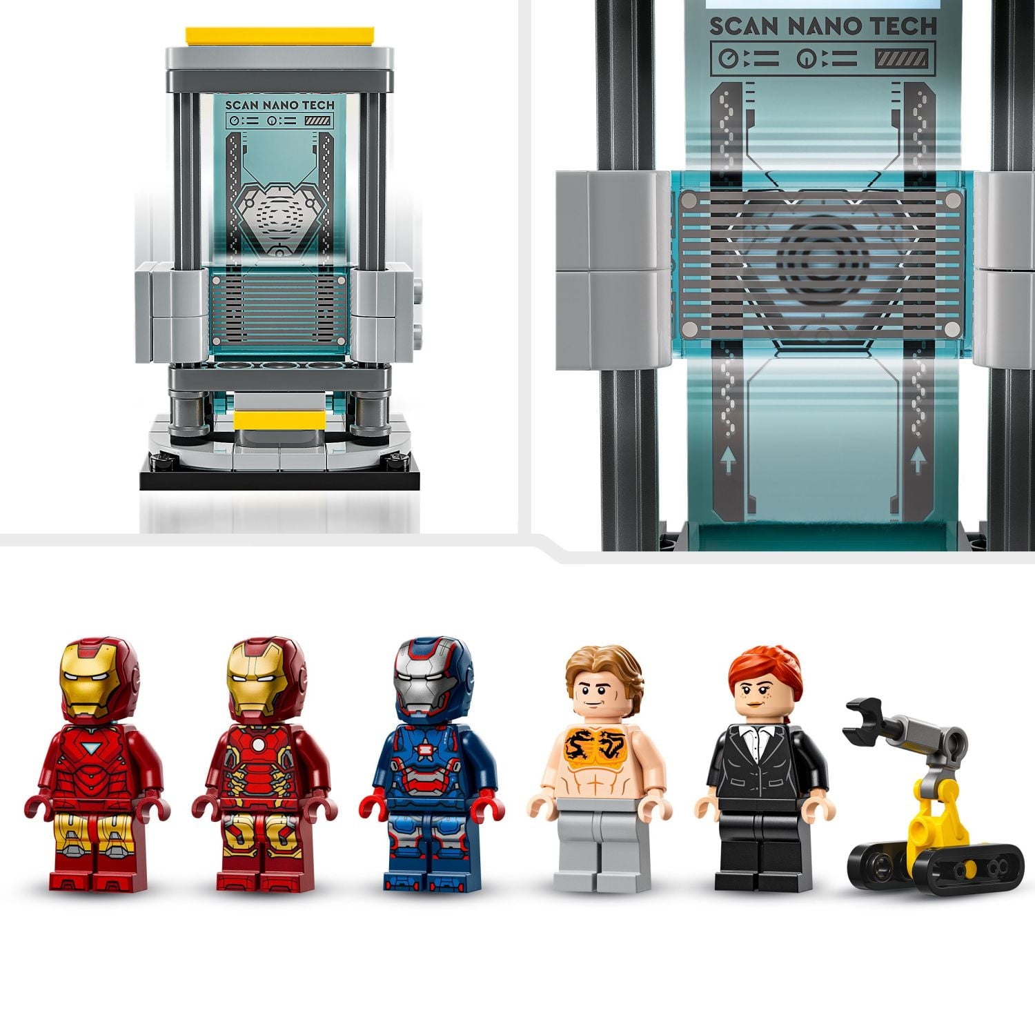 ليجو 76315 مارفل مختبر الرجل الحديدي قاعة الدروع مكعبات التركيب LEGO