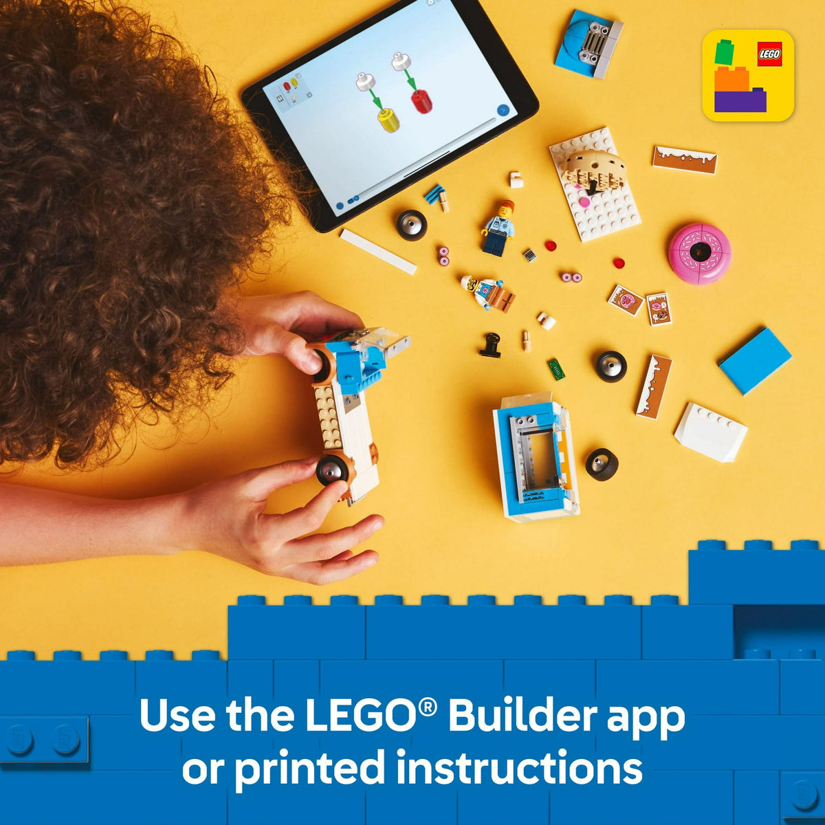 ليجو 60452 سيتي شاحنة الدونتس مكعبات التركيب LEGO