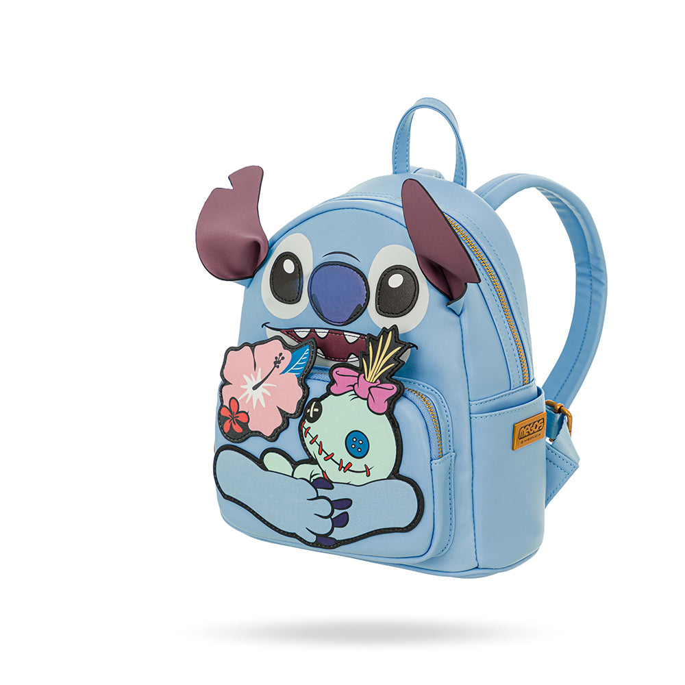 ديزني ستيتش شنطة شخصية سماوي أدوات مدرسية Disney
