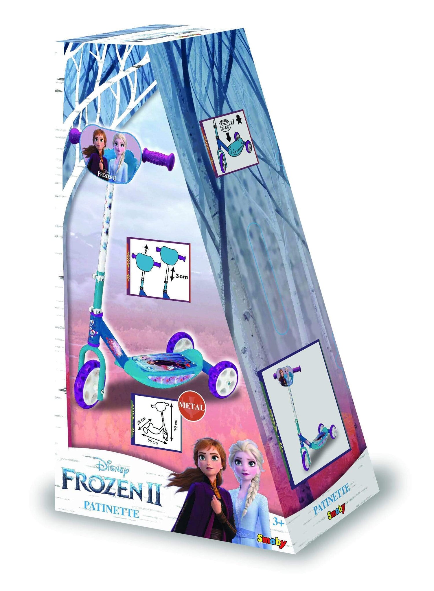 سموبي سكوتر فروزن 3 عجلات سكوتر 3 عجلات Smoby