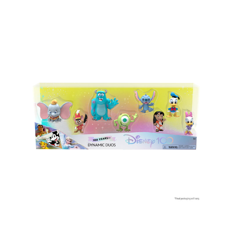 ديزني 100 عام الشخصيات الثنائية 8 قطع شخصيات كرتونية Disney