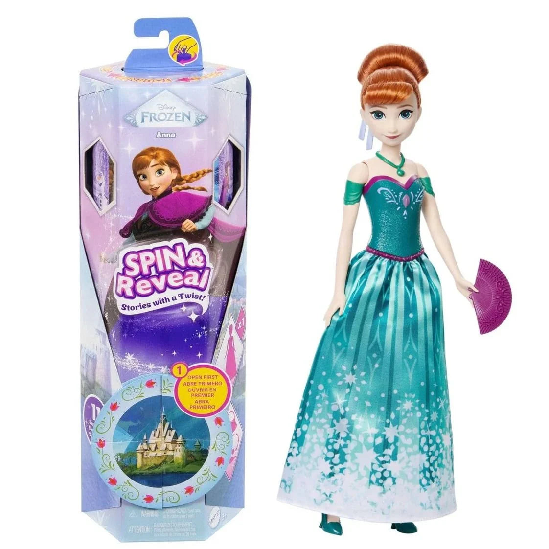 دمية آنا من ديزني فروزن سبين آند ريفيل دمى الشخصيات Disney