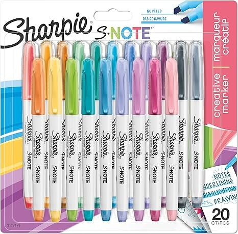 شاربي قلم ماركر دائم 20 قطع Sharpie