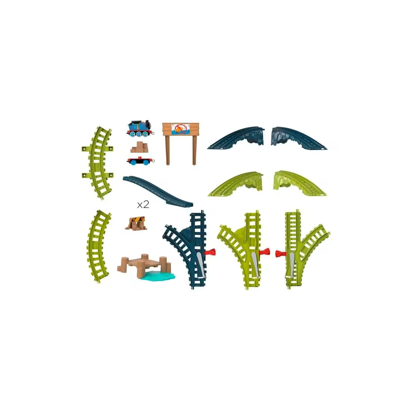 توماس قطار مع رصيف الميناء مركبات مع مسار Thomas and Friends