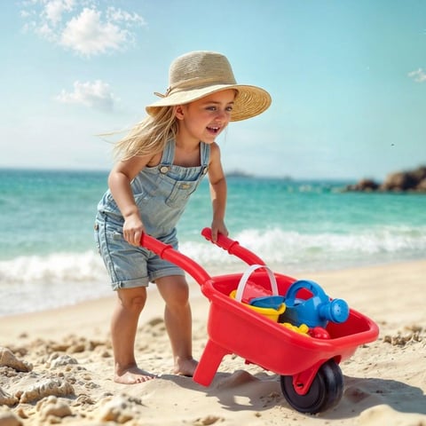 دولو لعبة عربة الشاطئ ألعاب الرمل والبحر Dolu