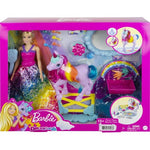باربي دمية قوس قزح مع يونيكورن دمية مع اكسسوارات Barbie