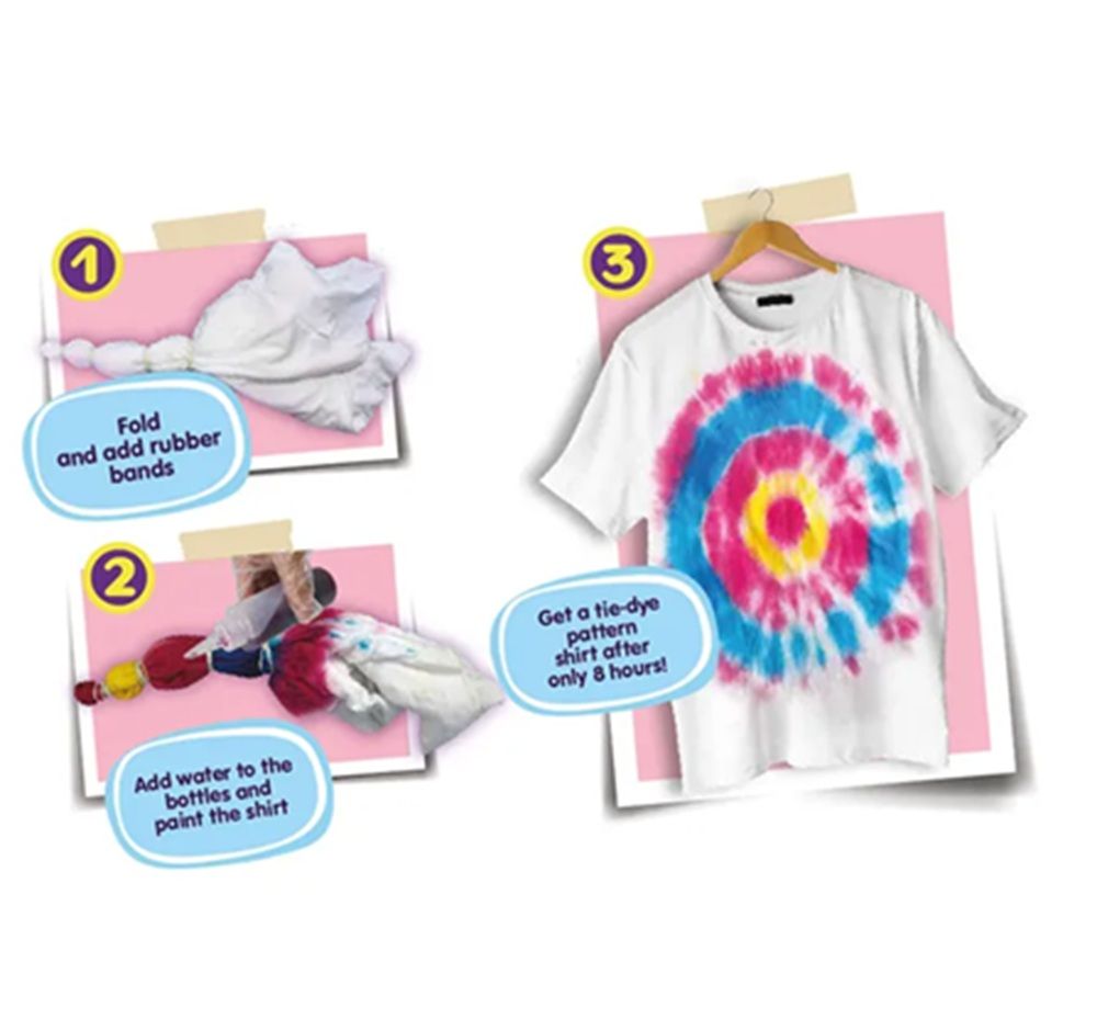 تاي دي ابتكر قميصك العصري المصبوغ رسم و تلوين Tie-Dye