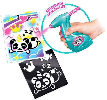 اير برش لعبة إعادة تعبئة فن الرش الهوائي رسم و تلوين Airbrush Plush