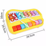 هوانجر لعبة بيانو و اكسيليفون للأطفال مواليد تفاعلي HUANGER