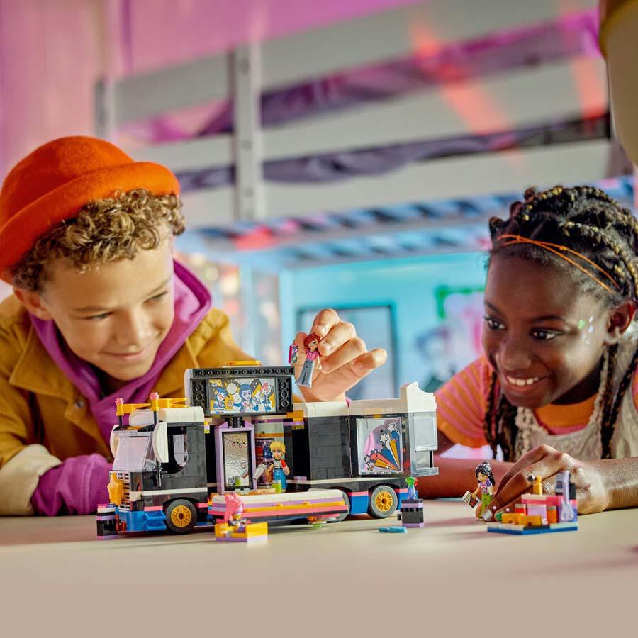 ليجو فريندز العاب مكعبات بناء باص بوب ستار مكعبات التركيب LEGO
