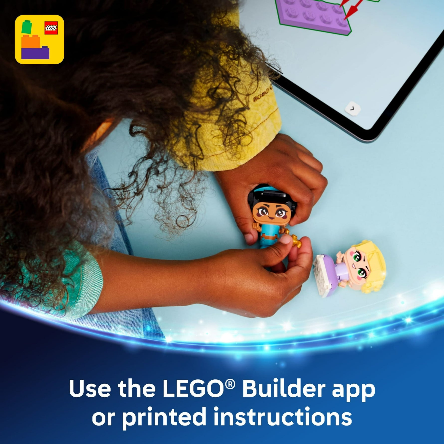 ليجو 43303 ديزني رابونزيل الصغيرة و ياسمين مكعبات التركيب LEGO