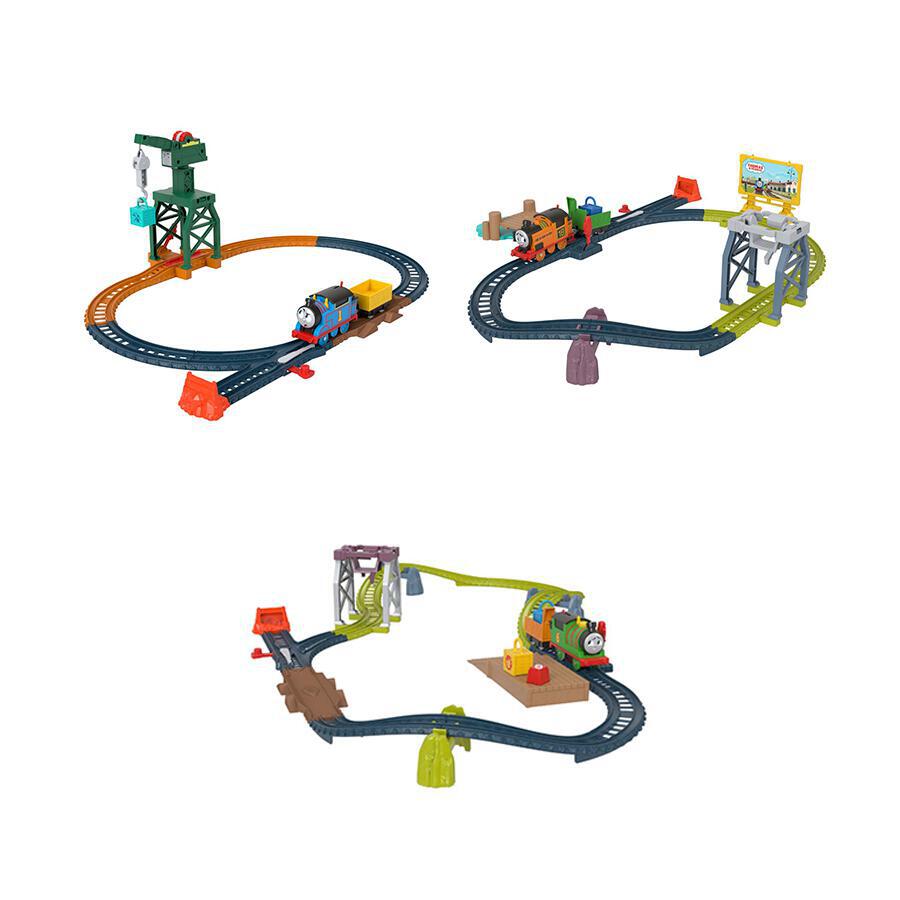 توماس طقم مسارات قطار ورافعة متنوع مركبات مع مسار Thomas and Friends