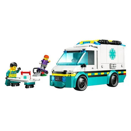 ليجو 60451 سيتي سيارة إسعاف الطوارئ مكعبات التركيب LEGO