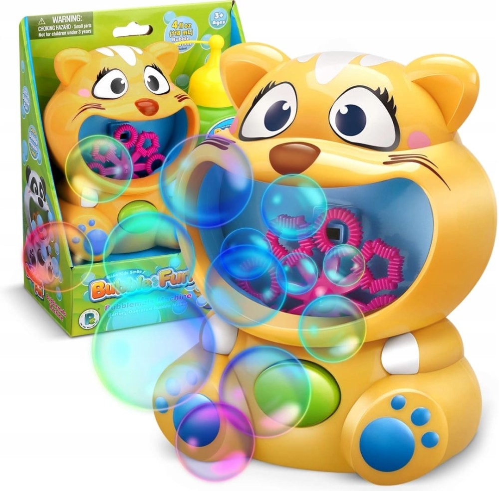 بابل فن لعبة قطة لنفخ الفقاعات فقاعات الماء والصابون Bubble FUN