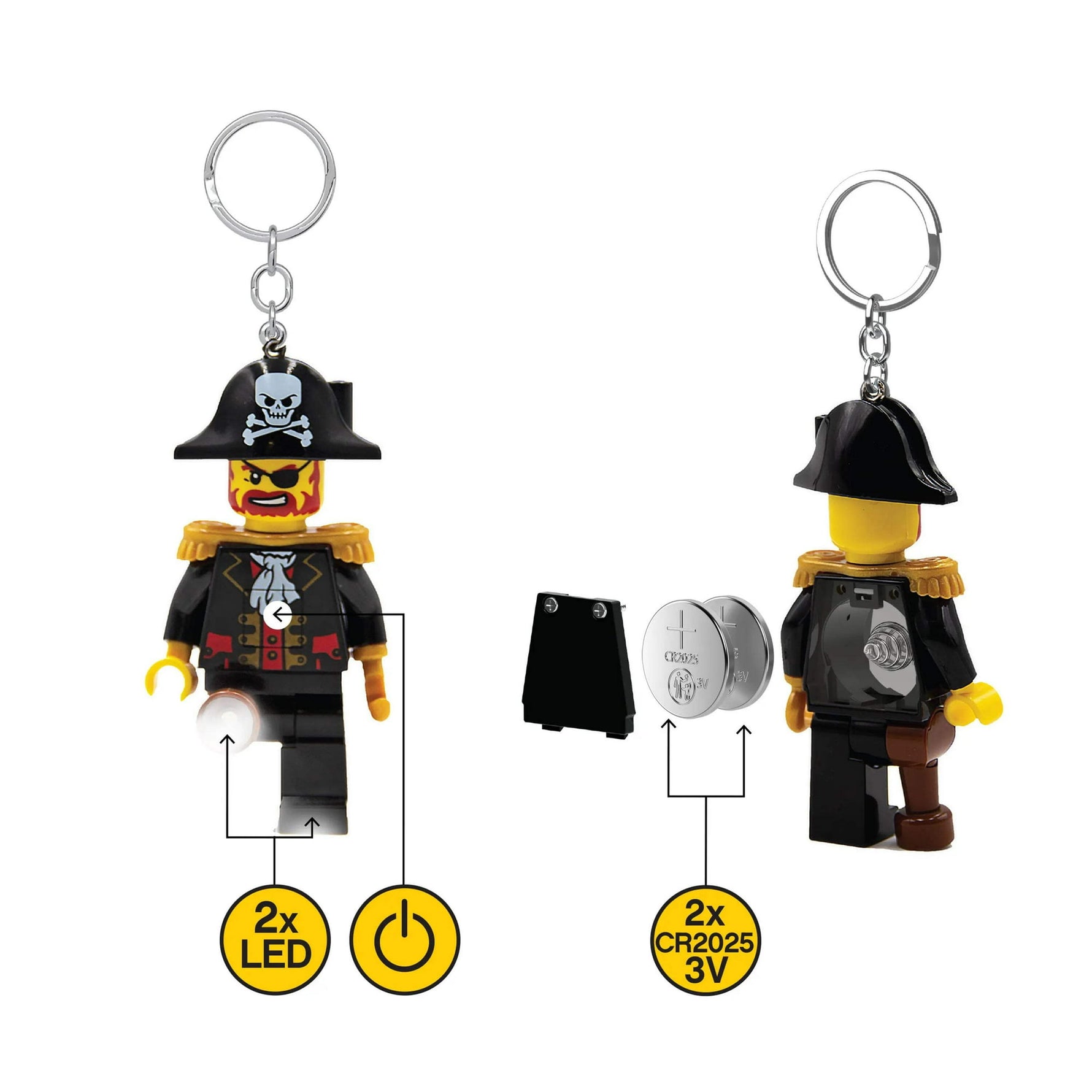 ليجو اي كيو سلسلة مفاتيح كابتن بريكبيرد مكعبات التركيب LEGO