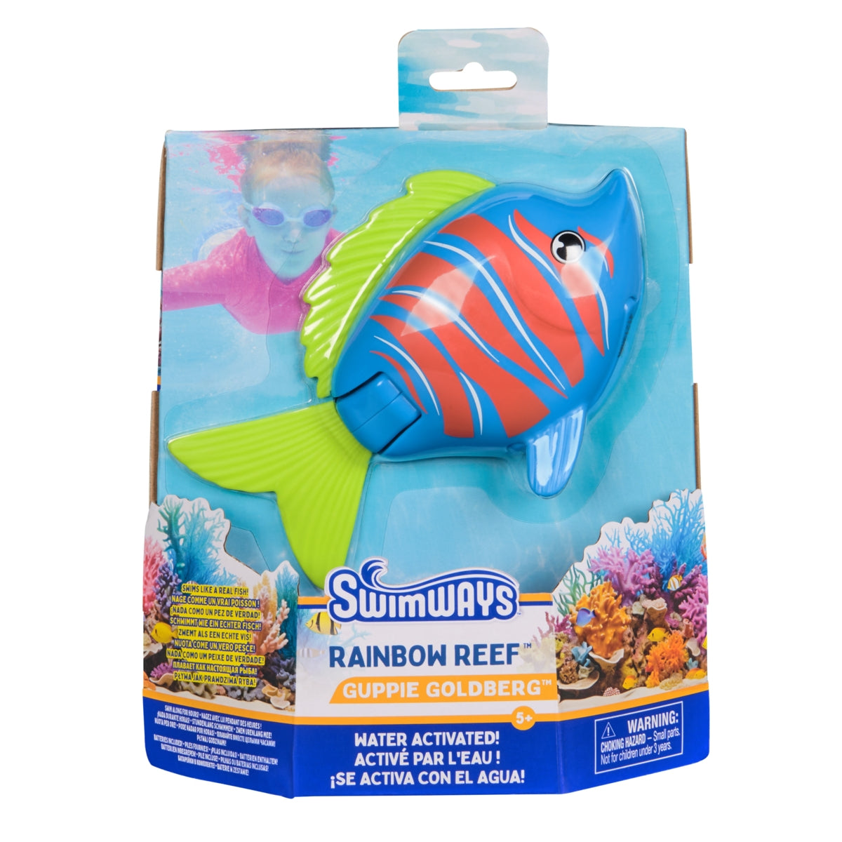 سمكة بيتا قوس قزح مجسمات الحيوانات SWIMWAYS