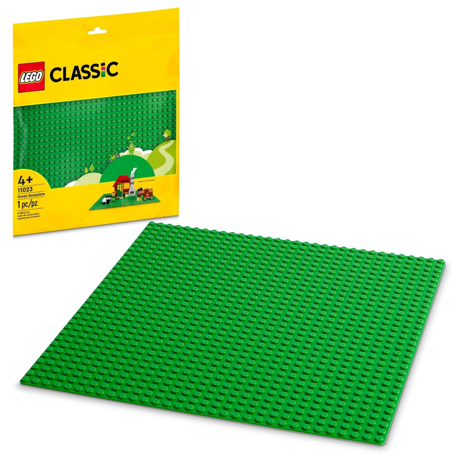 ليجو 11023 كلاسيك لوح أساس كلاسيكي أخضر مكعبات التركيب LEGO