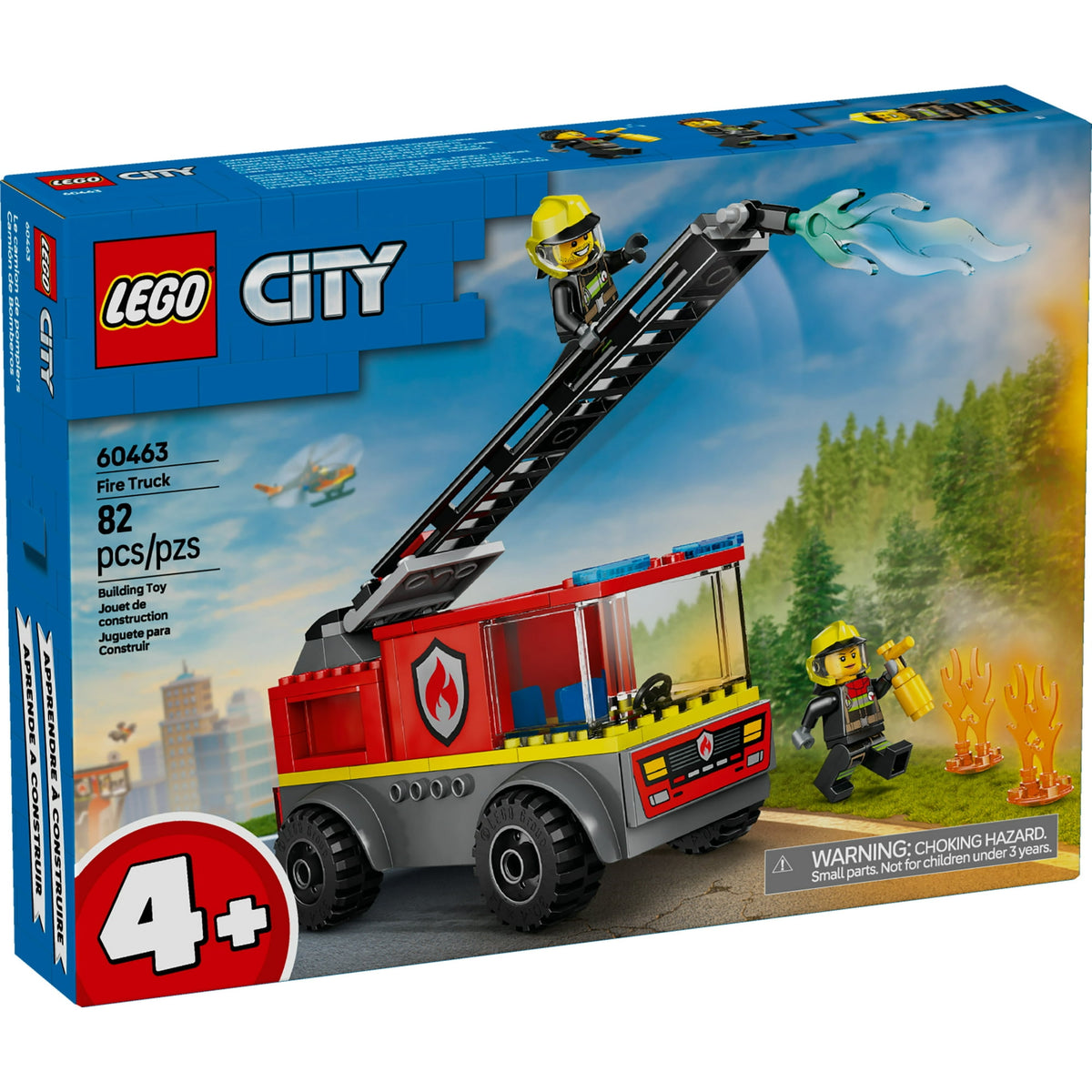 ليجو 60463 سيتي شاحنة إطفاء مع سلم مكعبات التركيب LEGO